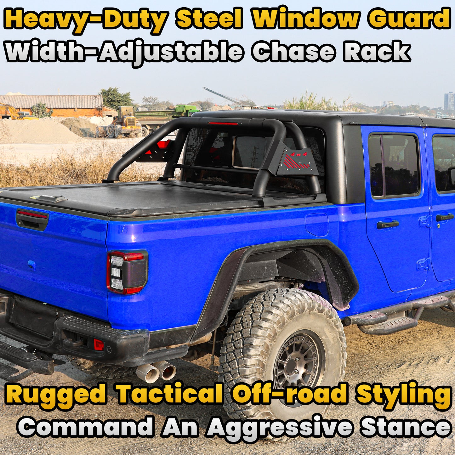 Sport Roll Bar for Mid Size Pickup Truck with Brake Light