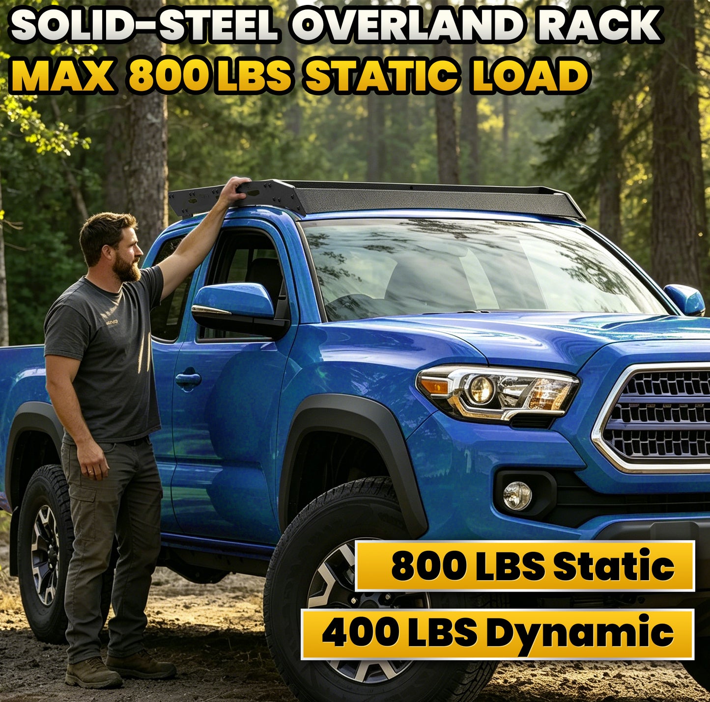 For 2005-2023 Tacoma Double Cab Cargo Basket