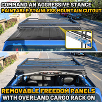 For 2020-2026 Jeep Gladiator JT Cargo Basket with Dual Ladders