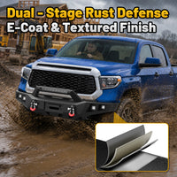 Toyota Tundra 14-21 Front Bumper|Bolt-On, No Drilling, Off-Road Armor, LED Light Bar & D-Rings