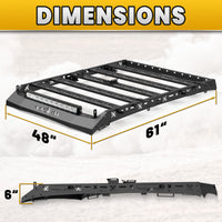 Toyota Tacoma 2005-2023 Roof Cargo Basket