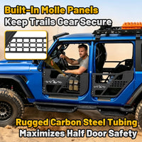 MONOKING Tube Doors 2008-2018 Jeep Wrangler JK 4-Door No with Mirror Mount
