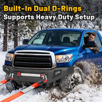 Toyota Tundra 07-13 Front Bumper|Bolt-On, No Drilling, Carbon Steel Work & Off-Road Protection, Winch Ready Plate & D-Rings