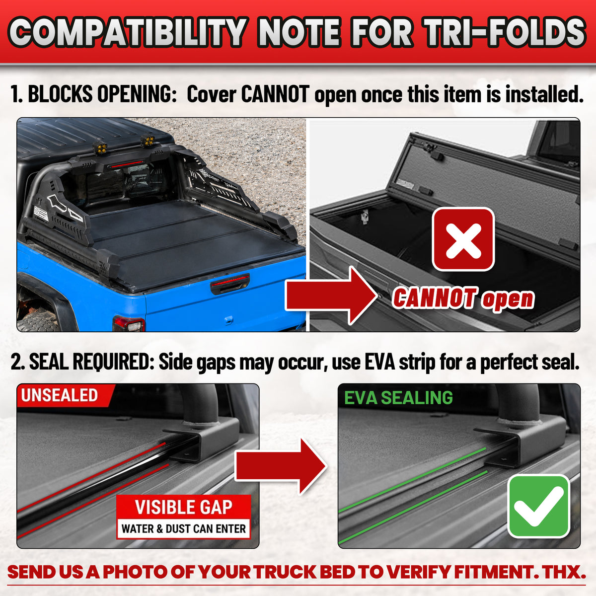 Heavy Duty Roll Bar with 3rd Brake Light for Mid-Size Truck