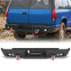 Chevy Suburban 92-99 / Yukon 92-99 / Tahoe 95-99 Rear Bumper|Bolt-On, No Drilling, Sensor Holes & Rear Step Plate