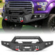 Ford F-150 15-17 (Excl. Raptor & EcoBoost) Front Bumper|Direct Bolt-On, No Drill, Off-Road Armor, LED Light Bar & Winch Plate