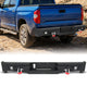 Toyota Tundra 07-13 Rear Bumper|Direct Bolt-On, No Drill, Work & Trail Defense, D-Rings & License Plate Lights