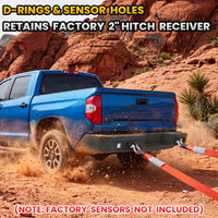 Toyota Tundra 14-21 Rear Bumper|Bolt-On, No Drilling, Off-Road Armor, LED Light Bar & D-Rings