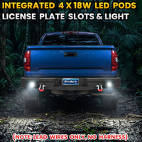 Toyota Tundra 14-21 Rear Bumper|Bolt-On, No Drilling, Off-Road Armor, LED Light Bar & D-Rings