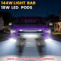Ford F-150 15-17 (Excl. Raptor & EcoBoost) Front Bumper|Direct Bolt-On, No Drill, Off-Road Armor, LED Light Bar & Winch Plate