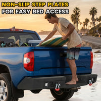 Toyota Tundra 14-21 Rear Bumper|Bolt-On, No Drilling, Off-Road Armor, LED Light Bar & D-Rings
