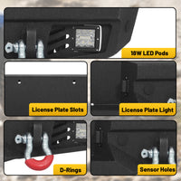 Toyota Tundra 14-21 Rear Bumper|Bolt-On, No Drilling, Off-Road Armor, LED Light Bar & D-Rings