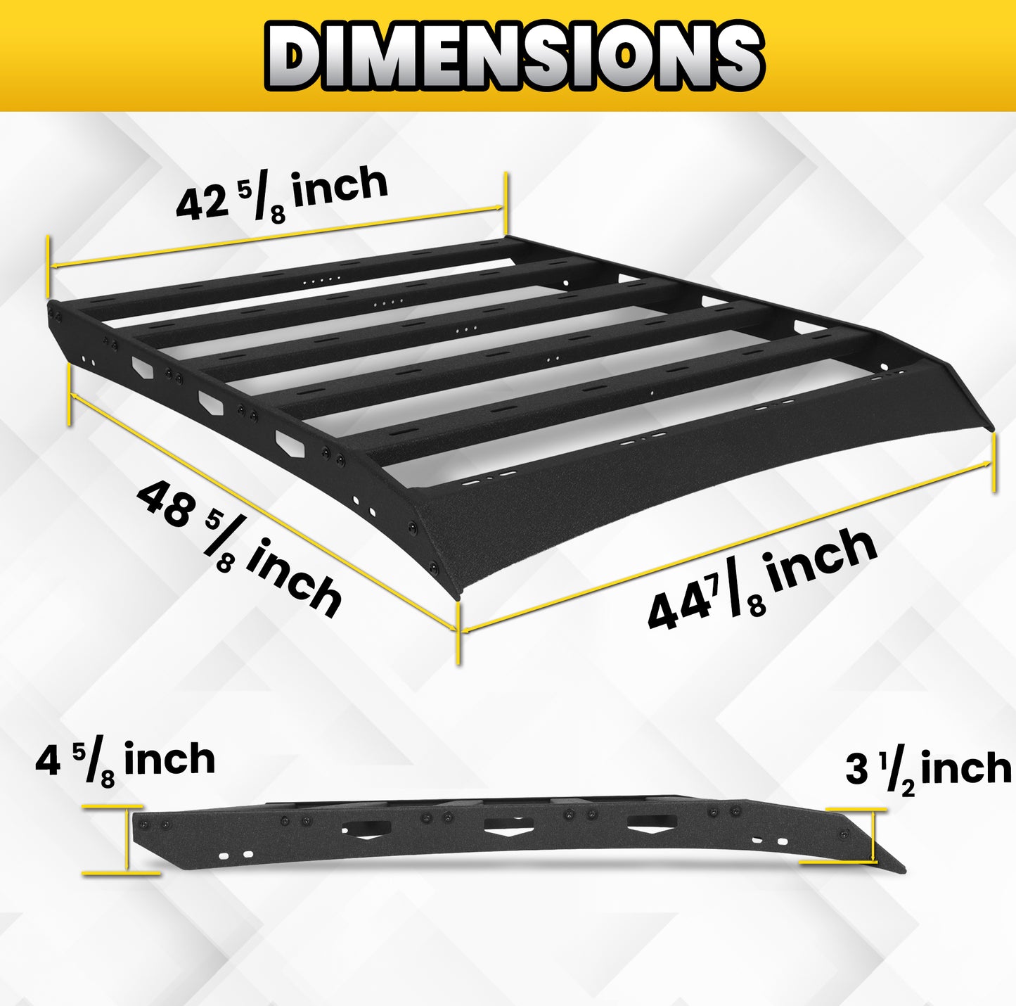 For 2005-2023 Tacoma Double Cab Cargo Basket