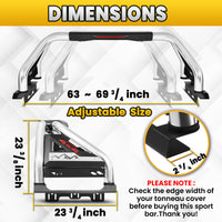 Stainless Steel Sport Roll Bar for Full Size Pickup Truck with Brake Light