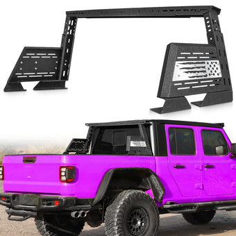 compare product Adjustable Roll Bar for Mid Size Truck  USA Flag