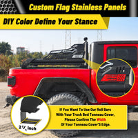 Heavy Duty Roll Bar with 3rd Brake Light for Mid-Size Truck