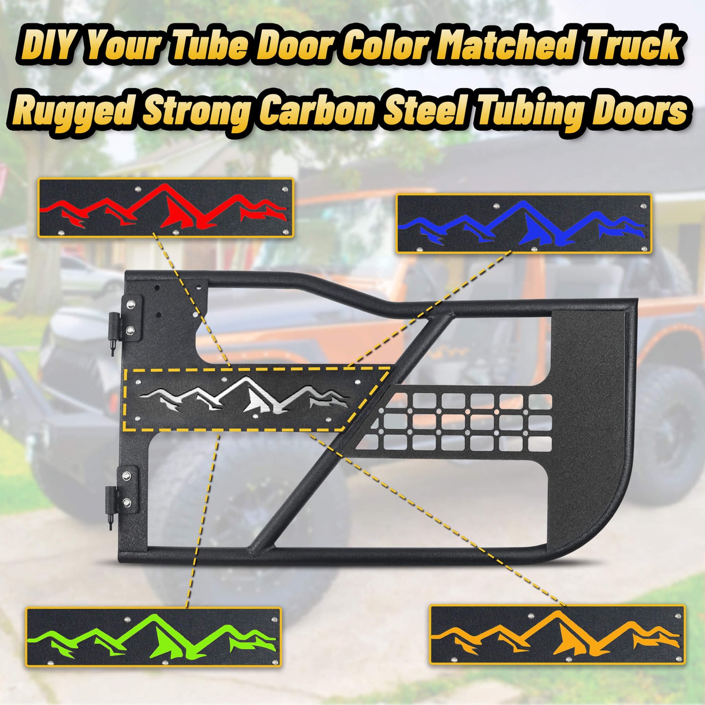 DIY your truck door color to perfectly match your vehicle, customizable and stylish.