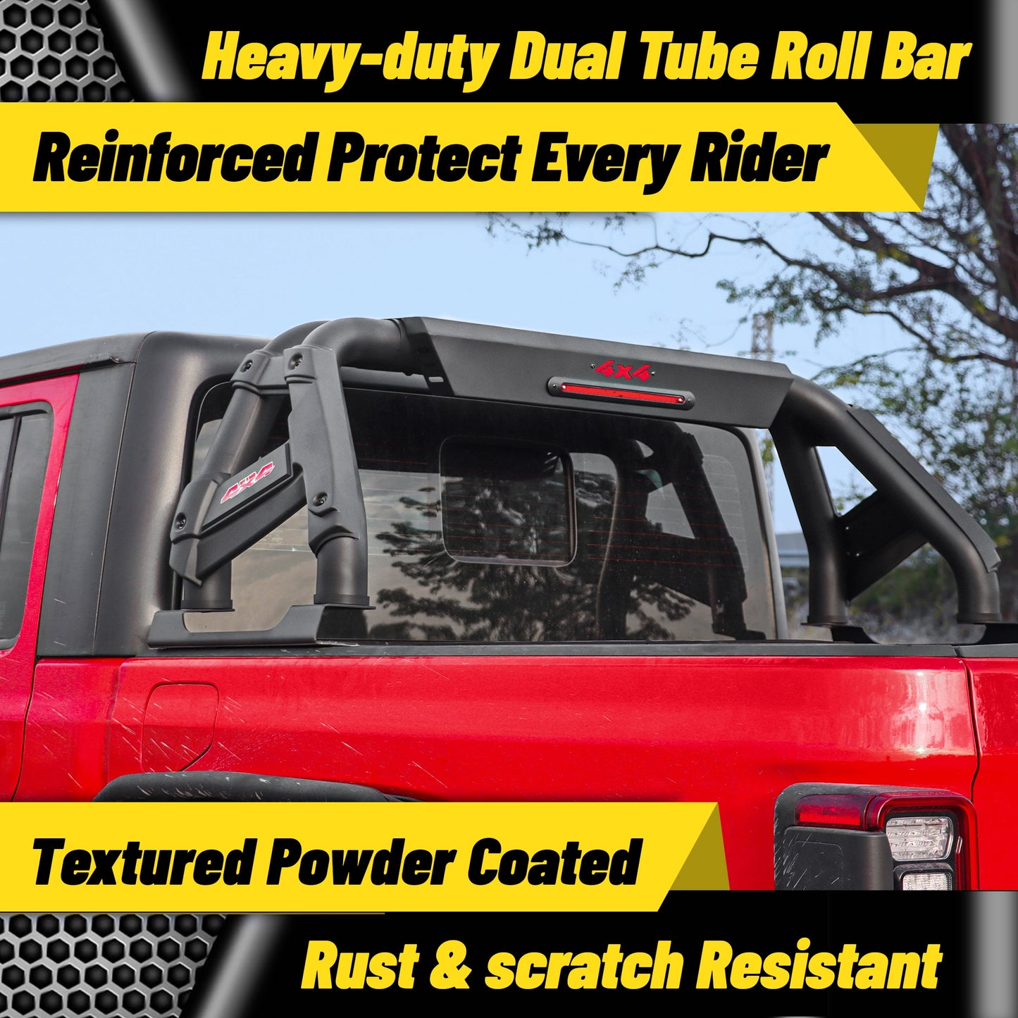 High-Strength Double Tube Truck Sport Roll Bar for Full-Size Truck
