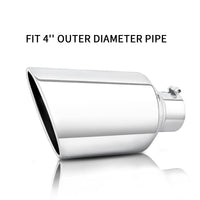 Silver Exhaust Tip main product image on white background showing sleek design and polished finish.