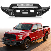 Chrome front bumper replacement for 2015–2017 Ford F-150 pickup truck.
