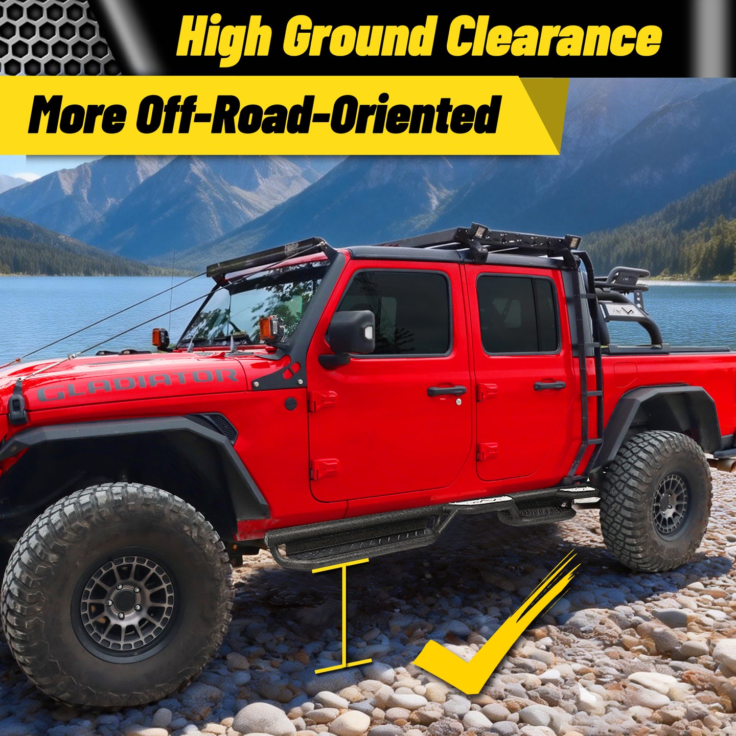 High-quality heavy-duty running boards for better road adventures