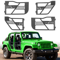 Full display of Snow Mountain upgrade doors for Jeep trucks, perfect for open-air driving.