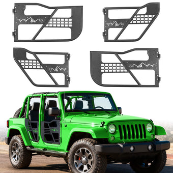 compare product MONOKING Tube Doors for 2020-2026 Jeep Gladiator JT 4-Door No Mirror Mount