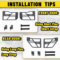 Easy installation tips for Jeep tube doors with secure fit and alignment