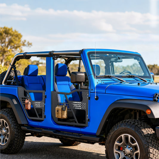 MONOKING Jeep JL/JLU Tube Doors USA Flag 2018-2026 4-Door No Mirror