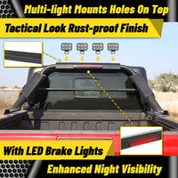 Roll Bar with Chase Rack Sport Bar for Mid-Size Truck – Single Tube Design