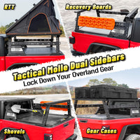 Mid Height Bed Rack for tents, kayaks, shovels, and versatile outdoor gear. Perfect for trucks and adventure setups.