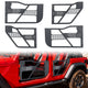 MONOKING Jeep Wrangler JK 2007-2018 tube doors with USA flag design, 4-door, no mirror mount