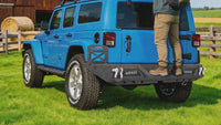 Jeep Wrangler JL/JLU Unlimited 18-26 Rear Bumper|Direct Bolt-On, No Drill, Off-Road Adventure Armor, Skid Plate Protection & D-Rings