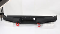 2015-2017 rear bumper displayed on a white background, ideal for truck or SUV replacement.