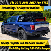 Compatible vehicle models for 2015-2017 rear bumper, perfect for trucks and SUVs.